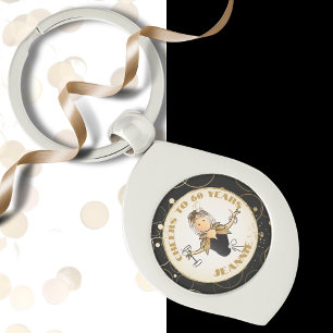 Porte-clés Pour ses encouragements à 60 caricatures drôle 60e