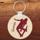 Porte-clés Pour Skateboarders Skateboard Graphic (Recto)