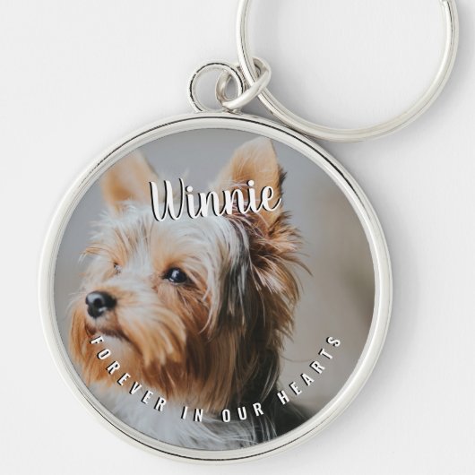 Porte-clés Pour toujours dans nos coeurs Pet Memorial Keepsak (Devant)