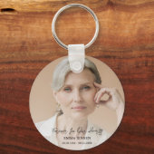 Porte-clés Pour toujours dans nos coeurs Photo Porte - clé fu (Verso)