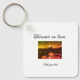 Porte-clés Pour toujours en amour ajouter photo de couple mar