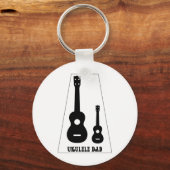 Porte-clés Pour tous les papas Ukulele ! (Recto)