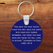 Porte-clés "Pour une fois vous avez goûté vol .. (Recto)