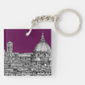Porte-clés Pourpre de duomo de Florence (Dos)