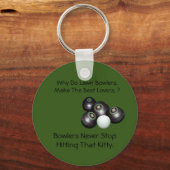 Porte-clés Pourquoi Les Bowlers De Pelouse Font-Ils Les Meill (Recto)