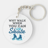 Porte-clés Pourquoi Marcher Quand On Patine (Dos)