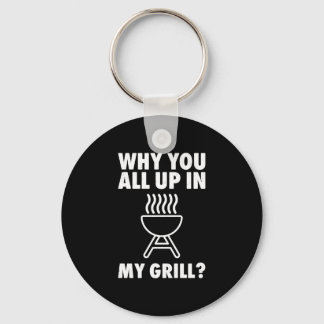 Porte-clés Pourquoi sur le grill barbecue grillade papa homme