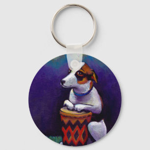 Porte-clés Poursuivez jouer l'art de mise en tambour original