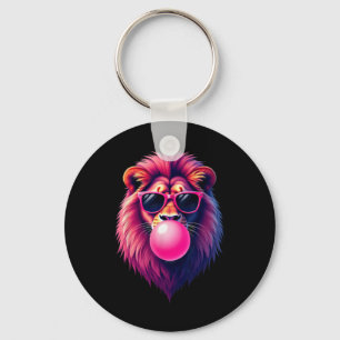 Porte-clés Poussant Le Lion Rose Buble Gum