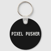 Porte-clés Pousseuse Geeky Pixel (Recto)