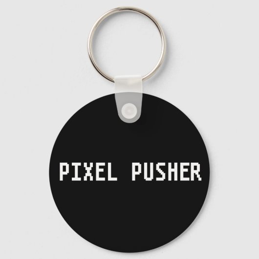 Porte-clés Pousseuse Geeky Pixel (Recto)