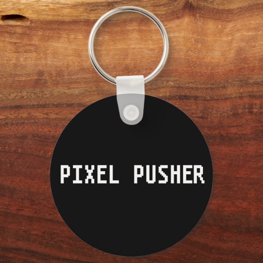 Porte-clés Pousseuse Geeky Pixel (Recto)