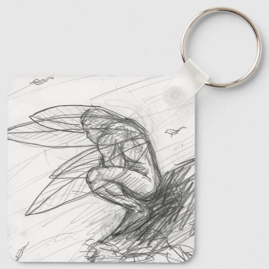 Porte-clés Poussière de Pixie dans le Vent (Dos)