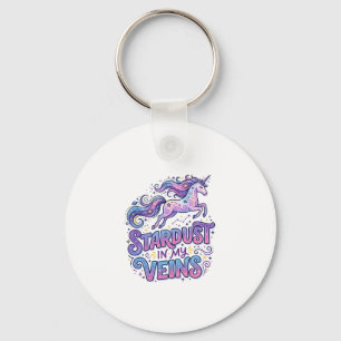 Porte-clés Poussière d'étoile de licorne dans mes veines Cade