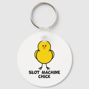 Porte-clés Poussin de machine à sous