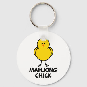 Porte-clés Poussin de Mahjong