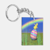 Porte-clés Poussin mignon de bébé sur l'oeuf de pâques (Devant gauche)