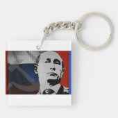 Porte-clés Poutine avec drapeau russe (Dos)