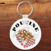 Porte-clés Poutine Québec Canada Aliments canadiens Fries fra (Recto)