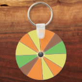 Porte-clés Poutres de couleur orange (Recto)