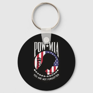 Porte-clés POW MIA Drapeau USA Vous N'Êtes Pas Oubliés