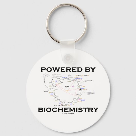 Porte-clés Powered By Biochemistry (Recto)