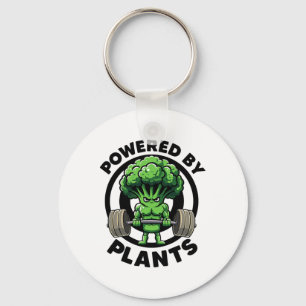 Porte-clés Powered By Plante Vegan Athlete Vegan Gym Vegan Bo