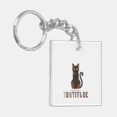 Porte-clés Powered by Tortitude Funny Cat Graphic (Devant gauche)