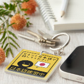 Porte-clés Practicing Japanese: Please talk to me in Japanese (Devant Droit)