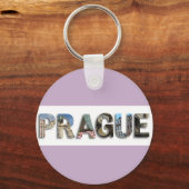 Porte-clés Prague République tchèque Photos de Voyage (Verso)