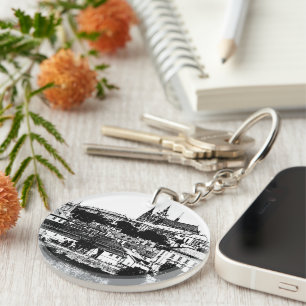 Porte-clés Prague, Ville historique, Château - Art tchèque