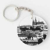Porte-clés Prague, Ville historique, Château - Art tchèque (Devant)