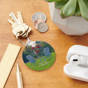 Porte-clés Prairie Romantique de la Table de Jardin Fleurs d'