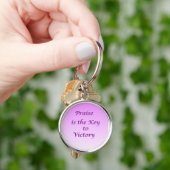 Porte-clés Praise is the Key to Victory Keychain (main)