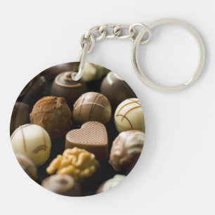 Porte-clés Pralines délicieuses de chocolat