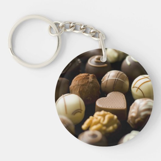 Porte-clés Pralines délicieuses de chocolat (Devant)