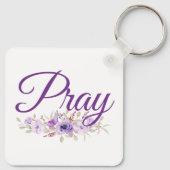 Porte-clés Pray Inspiration Devis Flower (Dos)