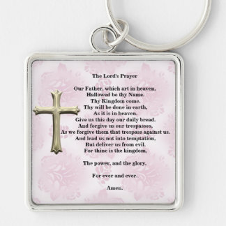 Porte-clés Prayer du seigneur (rose)