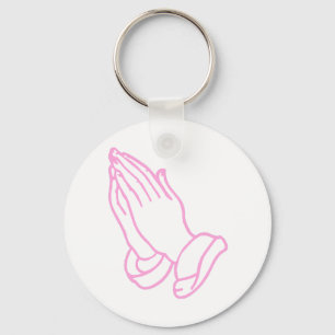 Porte-clés Praying Hands in Baby Pink