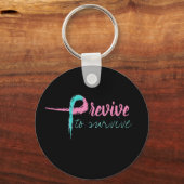 Porte-clés Précédemment à survivre (Recto)