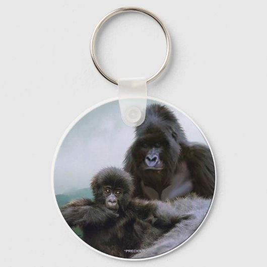 Porte-clés PRÉCIEUX ~ Mtn Gorilla Chaîne clé (Recto)