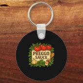 Porte-clés Preggo Sauce Costume Funny Pregnancy Announcement  (Recto)