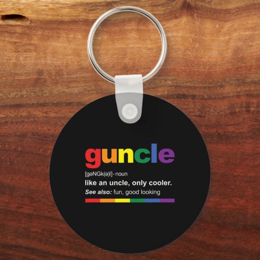 Porte-clés Pregnancy Announcemen For Gay Uncle New Uncle (Recto)