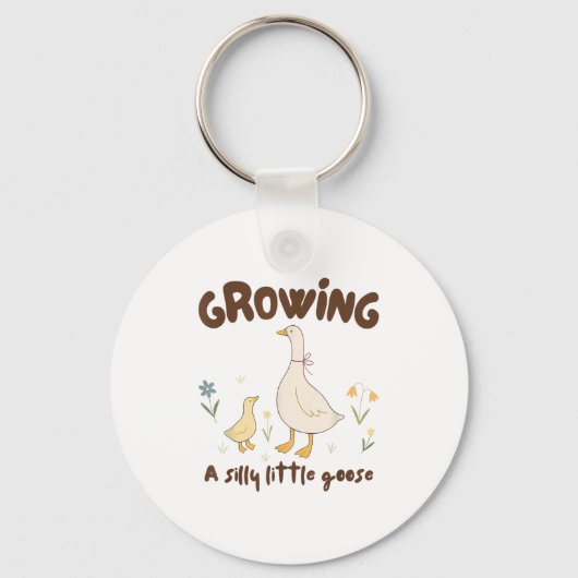 Porte-clés Pregnancy Announcement Mom Growing A Silly Little  (Recto)