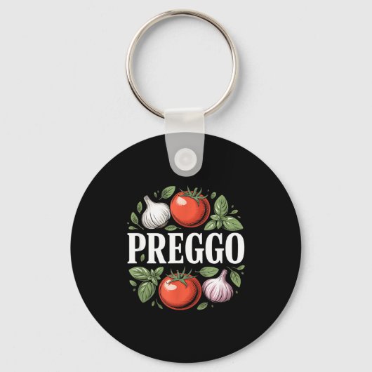 Porte-clés Pregnancy Announcement Prego Pasta Sauce Funny Pre (Recto)