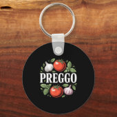 Porte-clés Pregnancy Announcement Prego Pasta Sauce Funny Pre (Recto)