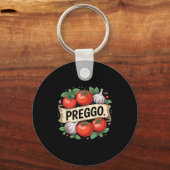 Porte-clés Pregnancy Announcement Prego Pasta Sauce Funny Pre (Recto)
