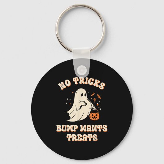 Porte-clés Pregnant Ghost Lazy Trick Or Treat Dress Funny Hal (Recto)
