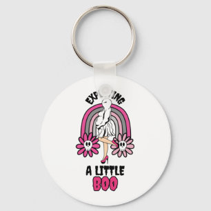 Porte-clés Pregnant Ghost Pink s'attend à un petit Boo
