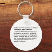 Porte-clés Premier amendement de la Constitution (Recto)